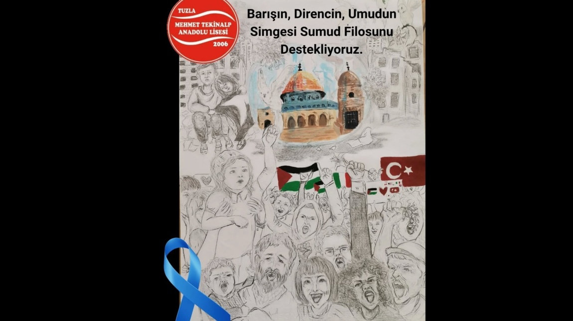 Bugün öğrencilerimizle birlikte, Gazze’de yaşanan acılara sessiz kalmamak için turkuaz kurdelelerimizi taktık.